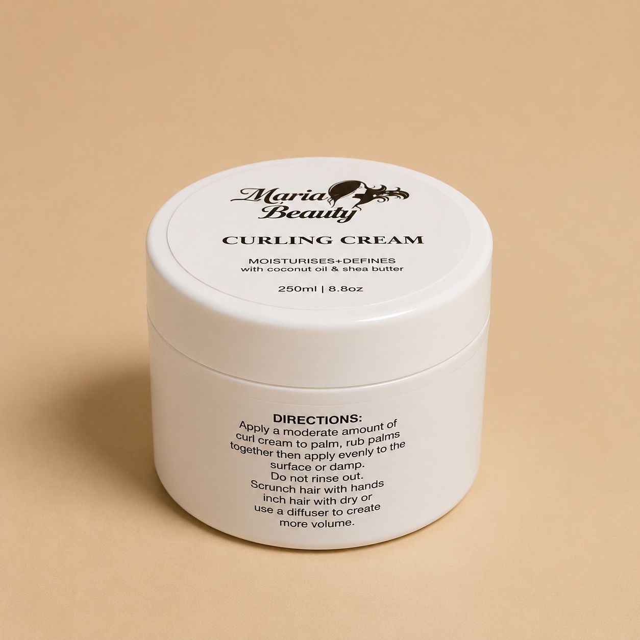 Crème Définissante pour Boucles Maria Beauty – 250 ml