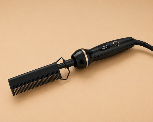 Peigne Chauffant Électrique Professionnel pour Perruques et Cheveux
